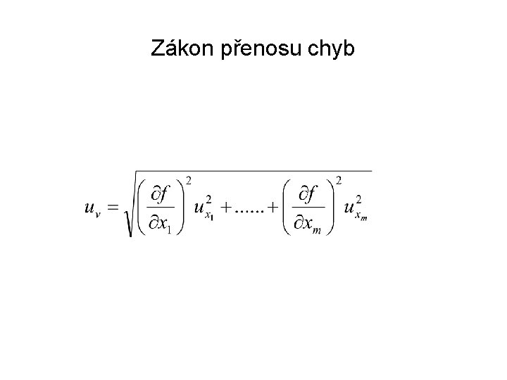 Zákon přenosu chyb 