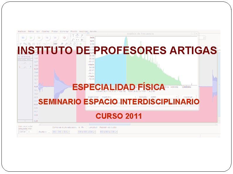 INSTITUTO DE PROFESORES ARTIGAS ESPECIALIDAD FÍSICA SEMINARIO ESPACIO INTERDISCIPLINARIO CURSO 2011 