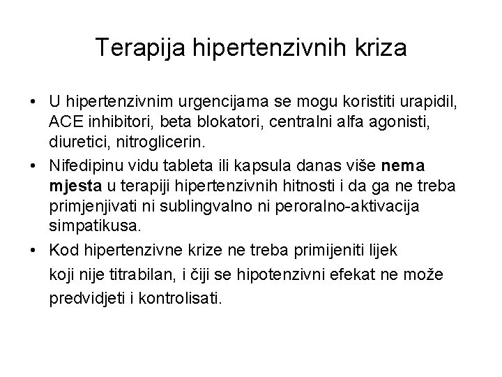 hipertenzivna urgencija)