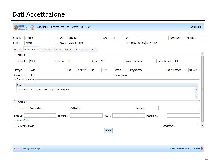 Dati Accettazione 17 