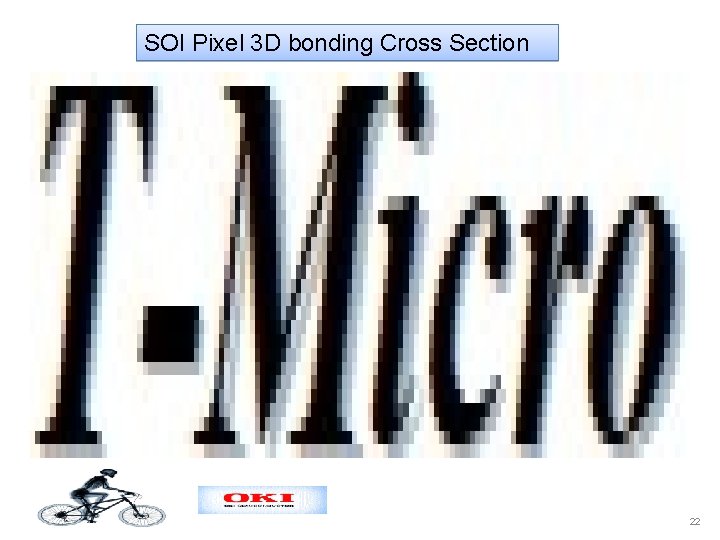SOI Pixel 3 D bonding Cross Section 22 