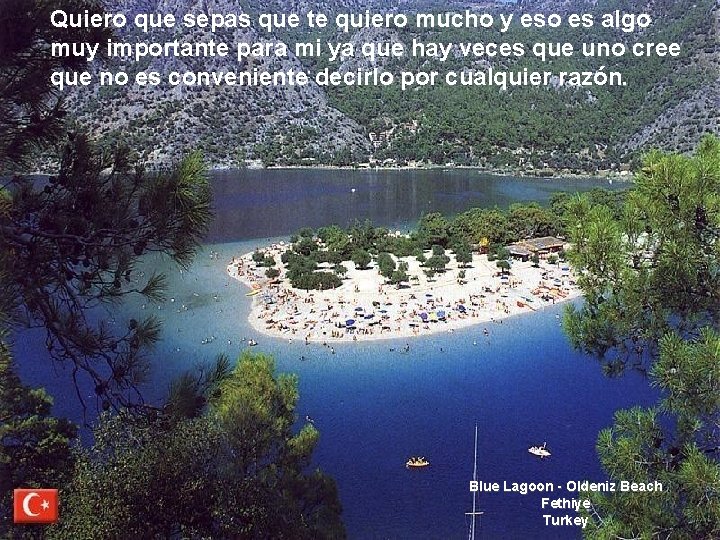 Quiero que sepas que te quiero mucho y eso es algo muy importante para