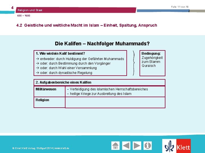 4 Folie 11 von 19 Religion und Staat 600 – 1600 4. 2 Geistliche