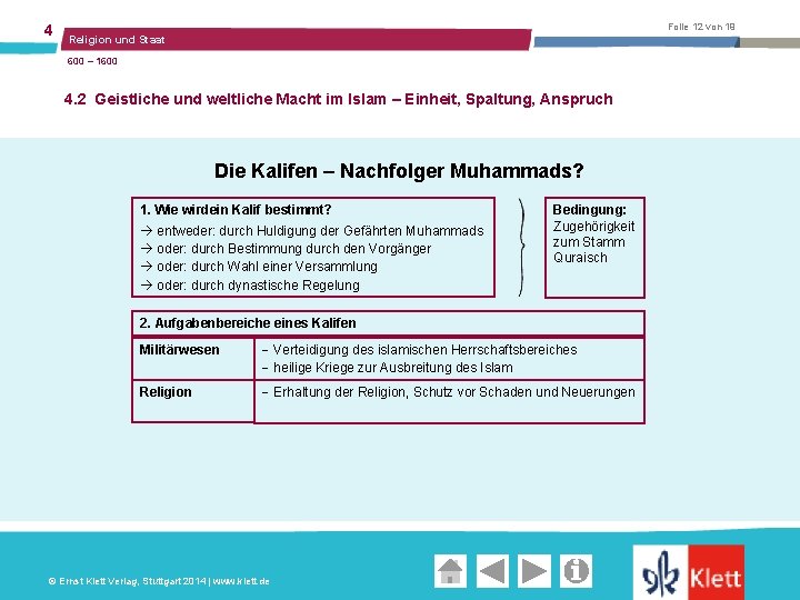 4 Folie 12 von 19 Religion und Staat 600 – 1600 4. 2 Geistliche