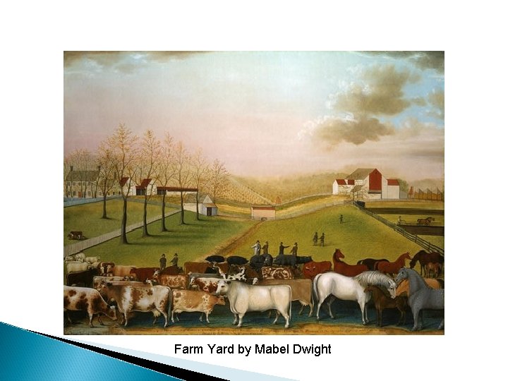 Farm Yard by Mabel Dwight 