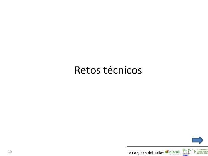 Retos técnicos 10 Le Coq, Rapidel, Fallot 