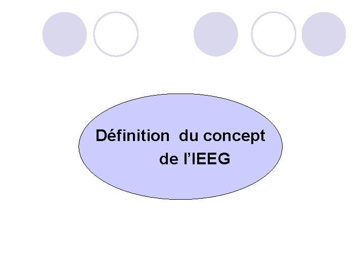 Définition du concept l de l’IEEG 