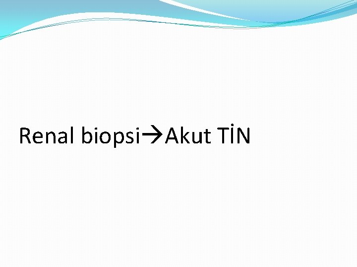 Renal biopsi Akut TİN Renal biopsi Akut TİN