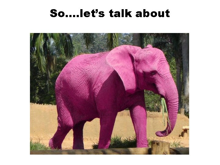 So…. let’s talk about 