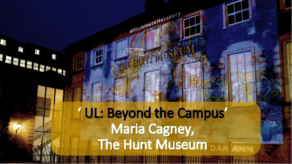 ‘ UL: Beyond the Campus’ Maria Cagney, The Hunt Museum 