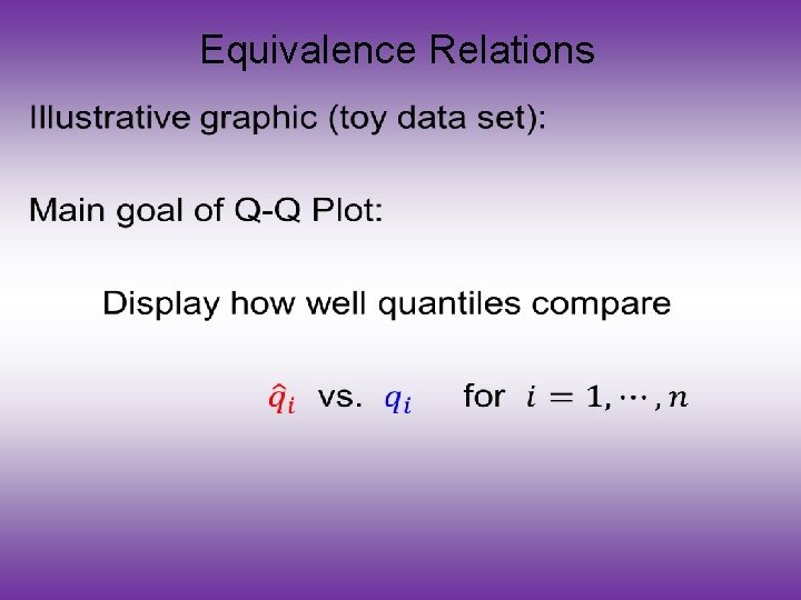 Equivalence Relations • 
