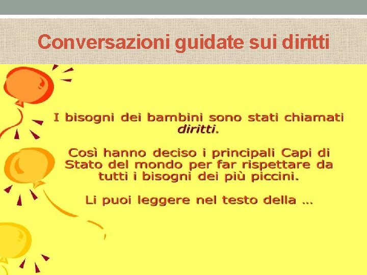 Conversazioni guidate sui diritti 