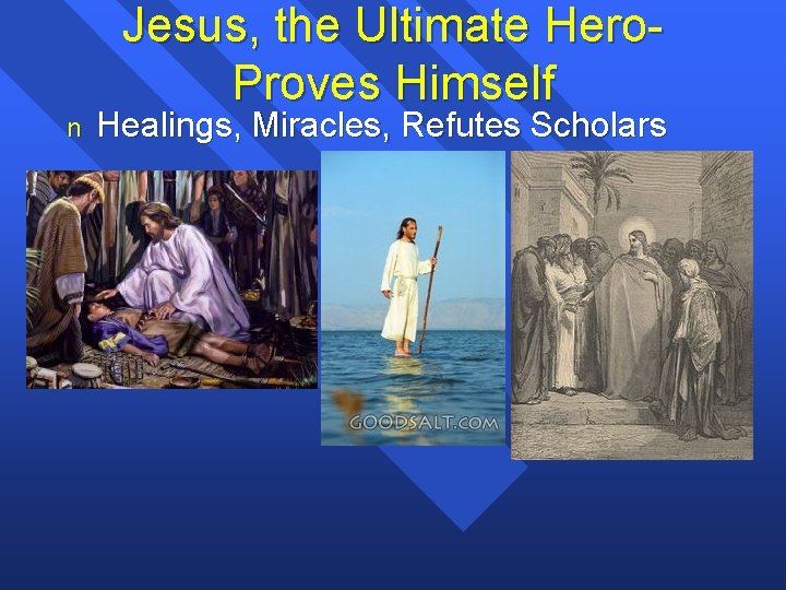 Jesus, the Ultimate Hero- Proves Himself n Healings, Miracles, Refutes Scholars 