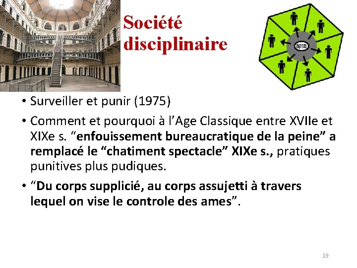 Société disciplinaire • Surveiller et punir (1975) • Comment et pourquoi à l’Age Classique