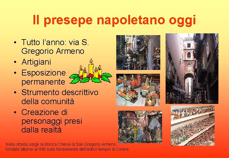 Il presepe napoletano oggi • Tutto l’anno: via S. Gregorio Armeno • Artigiani •