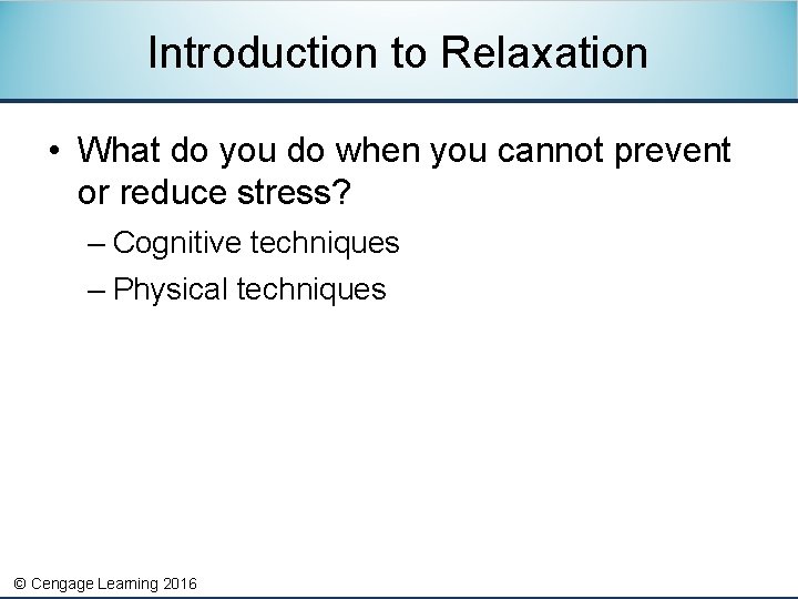 Stress Management for Life A ResearchBased Experiential Approach