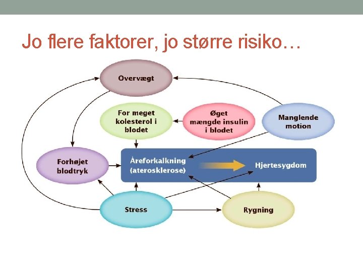 Jo flere faktorer, jo større risiko… 