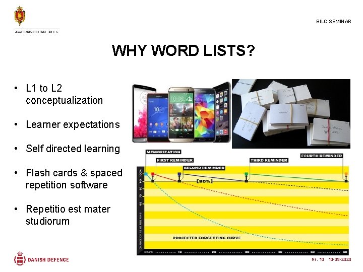 BILC SEMINAR WHY WORD LISTS? • L 1 to L 2 conceptualization • Learner