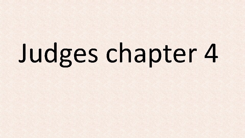 Judges chapter 4 