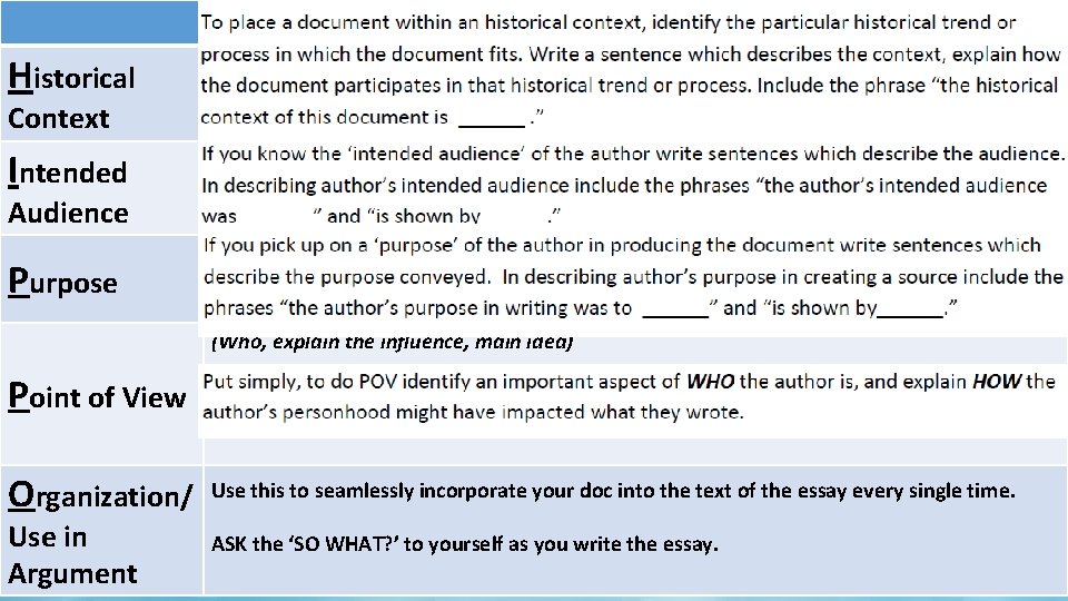 What goes here? Historical Context The [name of doc] from [time/place/author] relates to the