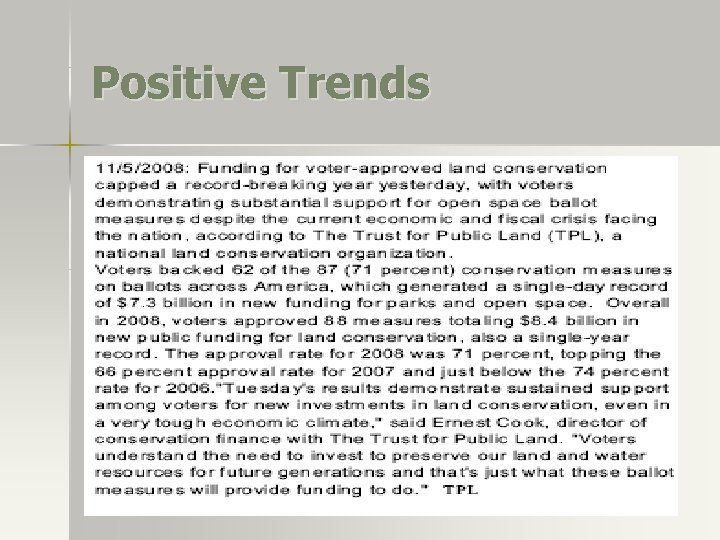 Positive Trends Positive Trends