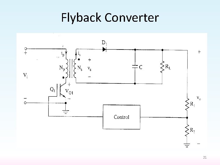 Flyback Converter 21 