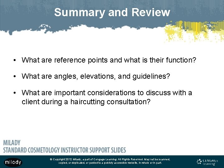 Summary and Review • What are reference points and what is their function? •