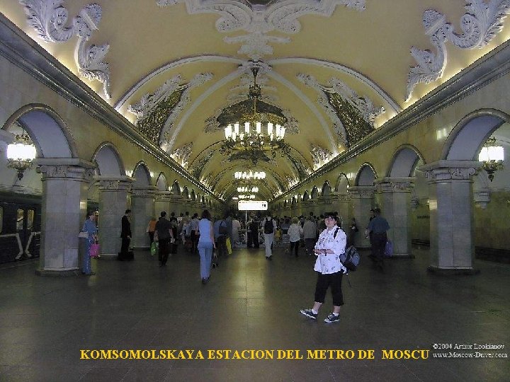 KOMSOMOLSKAYA ESTACION DEL METRO DE MOSCU 
