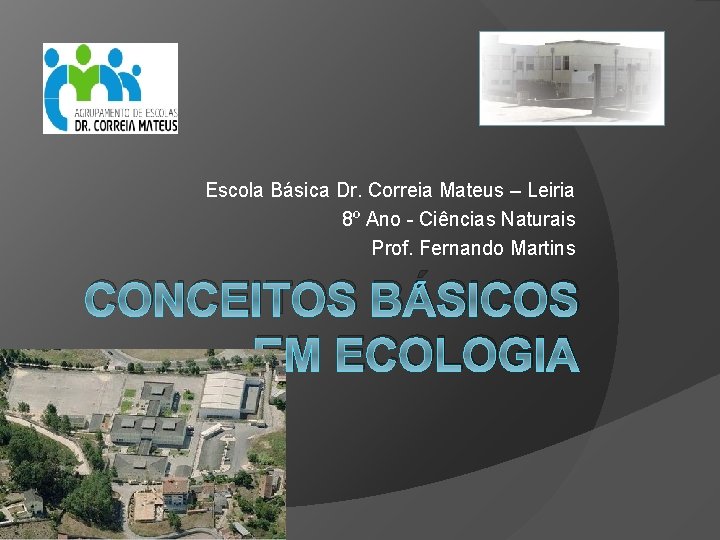 Escola Básica Dr. Correia Mateus – Leiria 8º Ano - Ciências Naturais Prof. Fernando