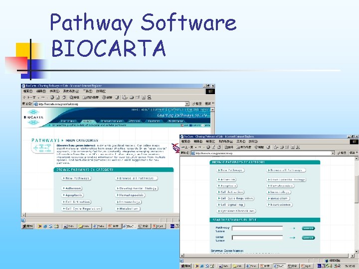 Pathway Software BIOCARTA 