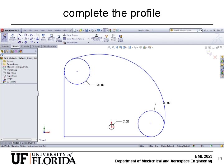 complete the profile EML 2023 Department of Mechanical and Aerospace Engineering 19 