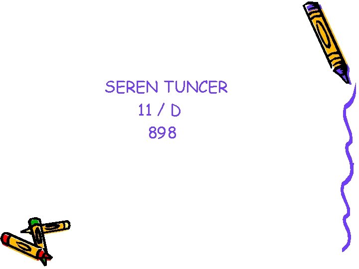 SEREN TUNCER 11 / D 898 