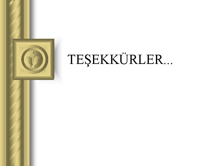 TEŞEKKÜRLER. . . 