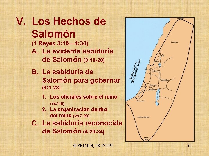 V. Los Hechos de Salomón (1 Reyes 3: 16— 4: 34) A. La evidente
