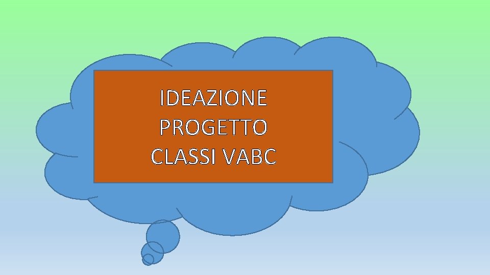 IDEAZIONE PROGETTO CLASSI VABC 