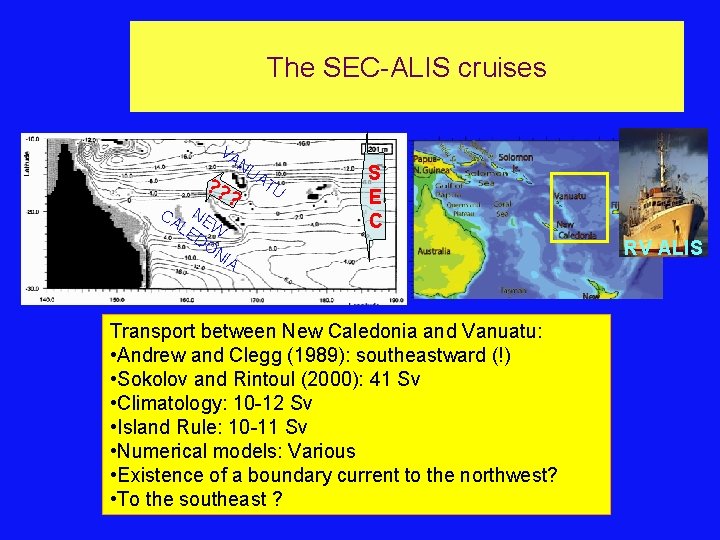 The SEC-ALIS cruises VA ? ? NU AT CA NE LE W DO N