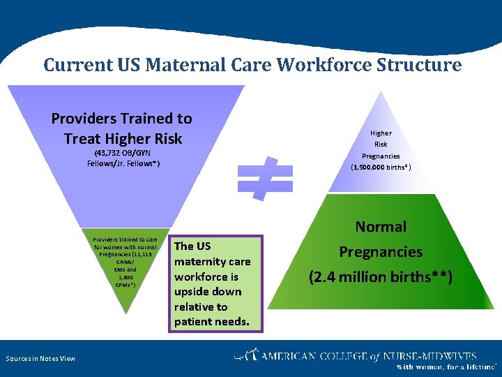 Current US Maternal Care Workforce Structure Providers Trained to Treat Higher Risk (43, 732