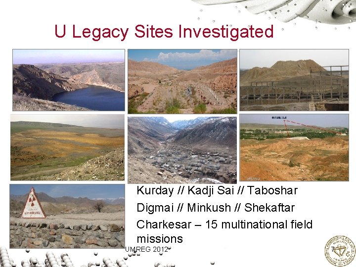 U Legacy Sites Investigated Kurday // Kadji Sai // Taboshar Digmai // Minkush //