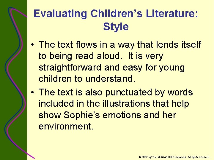 Chapter 1 Knowing Childrens Literature 2007 by The