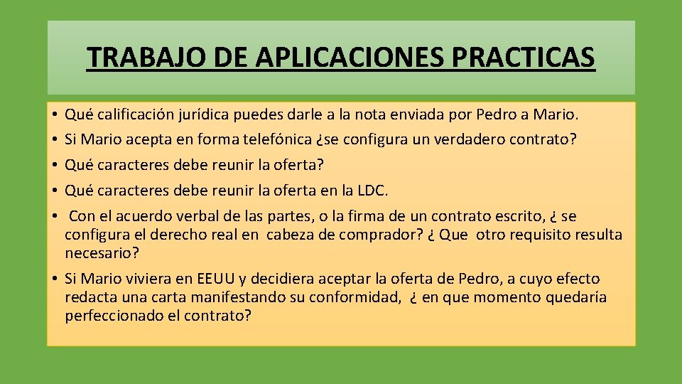 TRABAJO DE APLICACIONES PRACTICAS Qué calificación jurídica puedes darle a la nota enviada por