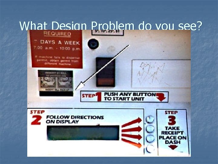 What Design Problem do you see? 