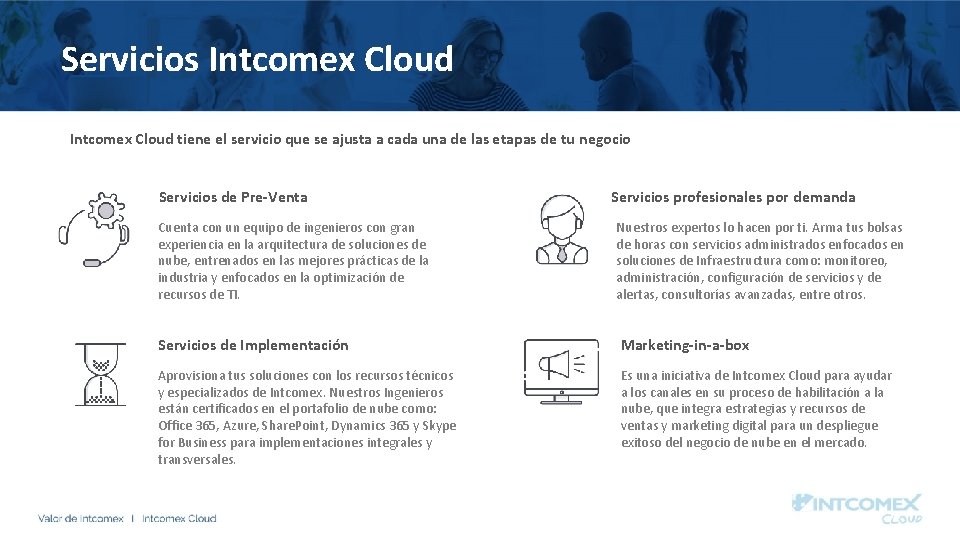 Servicios Intcomex Cloud tiene el servicio que se ajusta a cada una de las