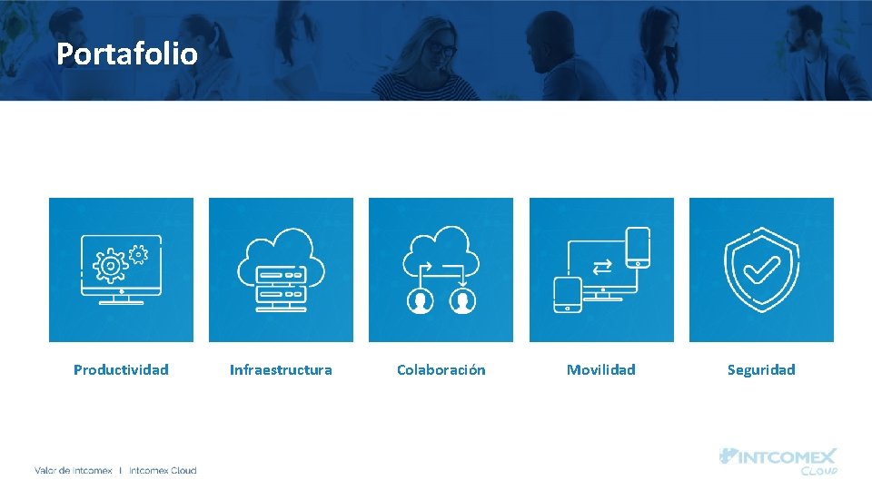 Portafolio Productividad Infraestructura Colaboración Movilidad Seguridad 