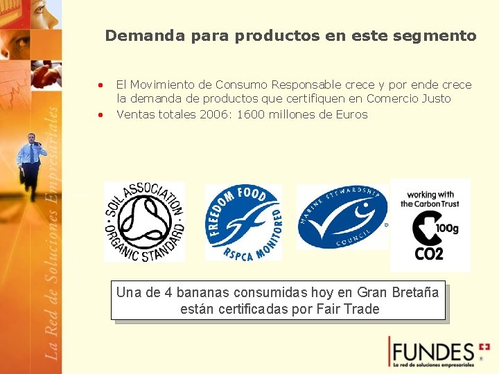 Demanda para productos en este segmento • • El Movimiento de Consumo Responsable crece