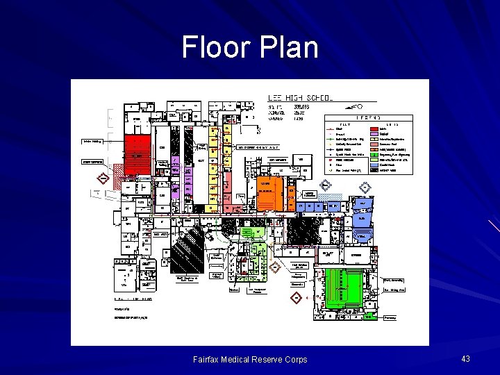 Floor Plan Fairfax Medical Reserve Corps 43 