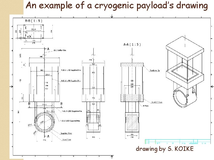 An example of a cryogenic payload’s drawing by S. KOIKE 21 