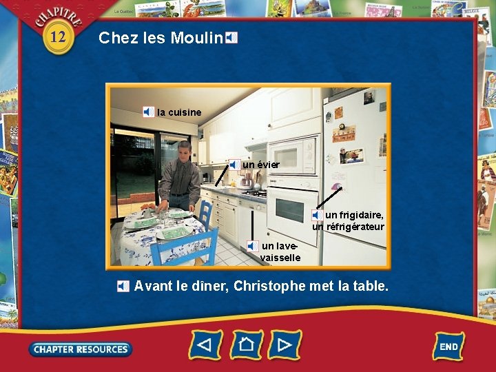 12 Chez les Moulin la cuisine un évier un frigidaire, un réfrigérateur un lavevaisselle