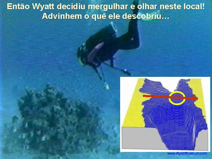 Então Wyatt decidiu mergulhar e olhar neste local! Advinhem o que ele descobriu… Então Wyatt decidiu mergulhar e olhar neste local! Advinhem o que ele descobriu…