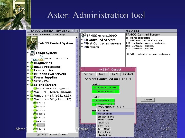 Astor: Administration tool March 2005 JM Chaize PCa. Pac 2005 20 Astor: Administration tool March 2005 JM Chaize PCa. Pac 2005 20