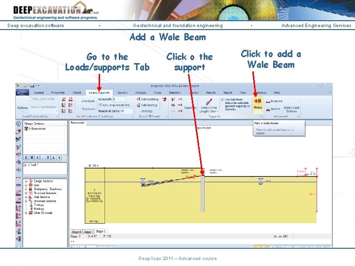 Deep excavation software • Geotechnical and foundation engineering • Advanced Engineering Services Add a